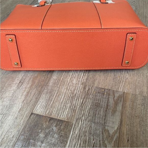 Dooney & Bourke Saffiano Lexington in Coral New with Tags - Picture 9 of 13